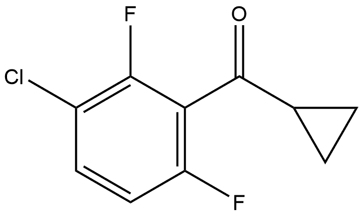 (3-Chloro-2,6-difluorophenyl)cyclopropylmethanone Structure