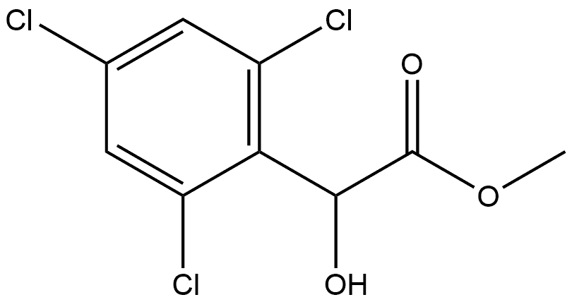 Methyl 2,4,6-trichloro-α-hydroxybenzeneacetate Structure