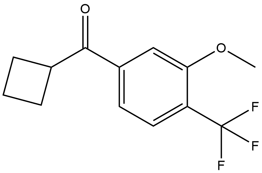 Cyclobutyl[3-methoxy-4-(trifluoromethyl)phenyl]methanone Structure