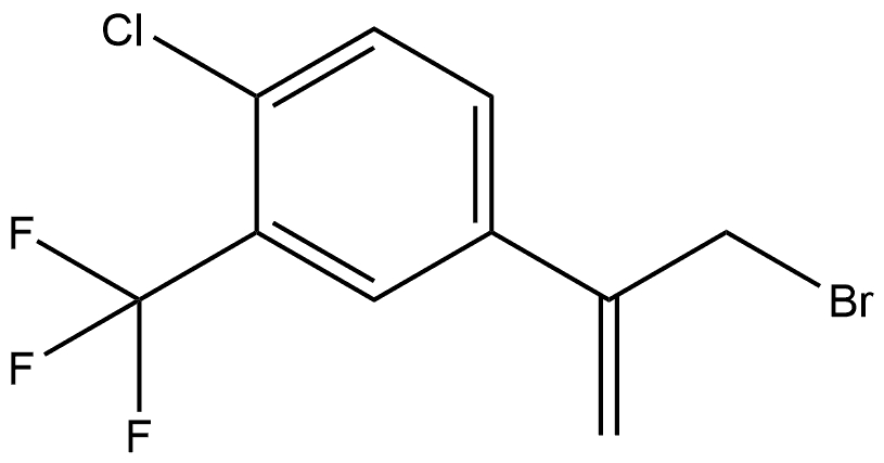 4-(3-bromoprop-1-en-2-yl)-1-chloro-2-(trifluoromethyl)benzene Structure