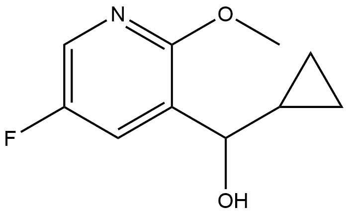 α-Cyclopropyl-5-fluoro-2-methoxy-3-pyridinemethanol Structure