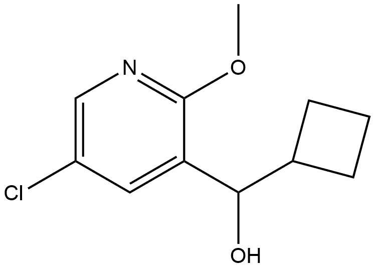 5-Chloro-α-cyclobutyl-2-methoxy-3-pyridinemethanol Structure