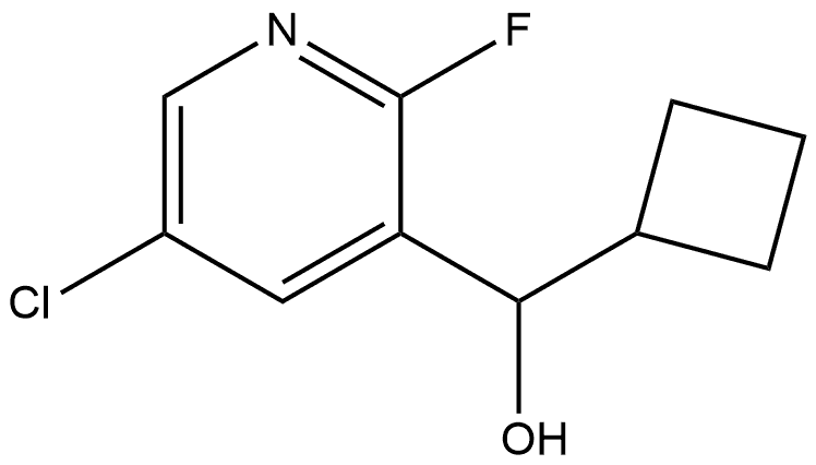 5-Chloro-α-cyclobutyl-2-fluoro-3-pyridinemethanol Structure