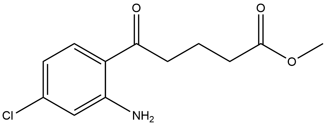 methyl 5-(2-amino-4-chlorophenyl)-5-oxopentanoate Structure