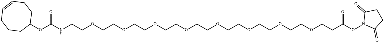 TCO-PEG8-NHS ester Structure