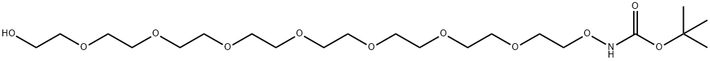 t-Boc-Aminooxy-PEG8-alcohol Structure