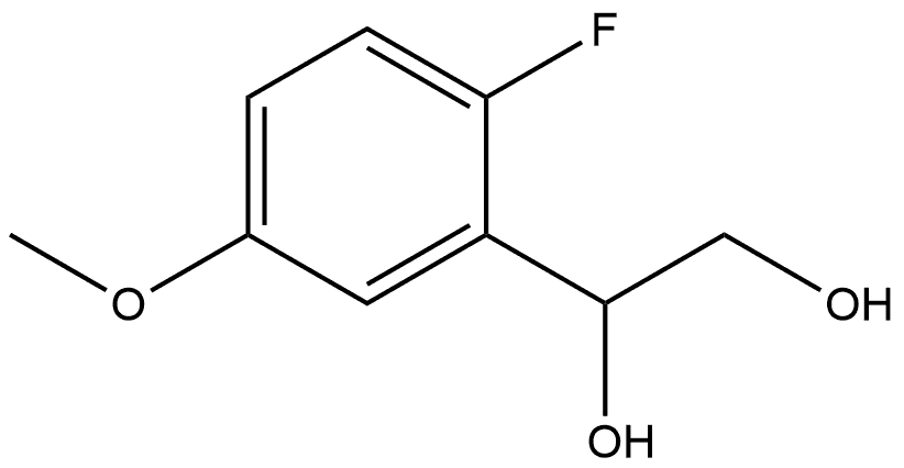 1-(2-Fluoro-5-methoxyphenyl)-1,2-ethanediol Structure