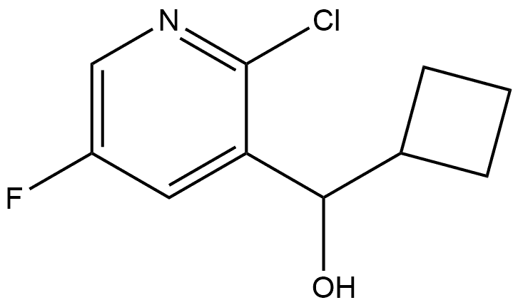 2-Chloro-α-cyclobutyl-5-fluoro-3-pyridinemethanol Structure