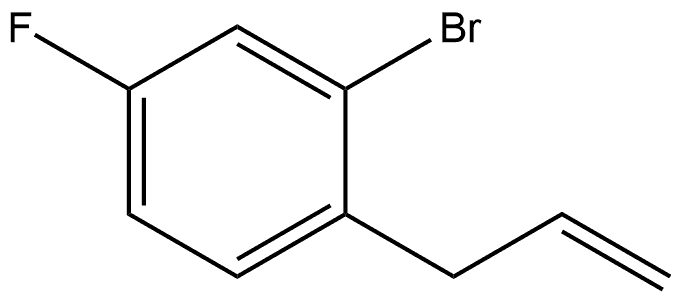 2-Bromo-4-fluoro-1-(2-propen-1-yl)benzene Structure