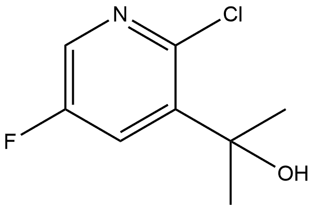 2-Chloro-5-fluoro-α,α-dimethyl-3-pyridinemethanol 구조식 이미지