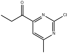 1-Propanone, 1-(2-chloro-6-methyl-4-pyrimidinyl)- Structure
