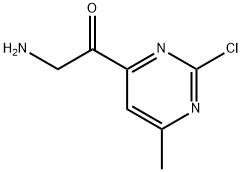 Ethanone, 2-amino-1-(2-chloro-6-methyl-4-pyrimidinyl)- Structure