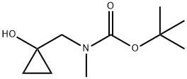 Carbamic acid, N-[(1-hydroxycyclopropyl)methyl]-N-methyl-, 1,1-dimethylethyl ester Structure