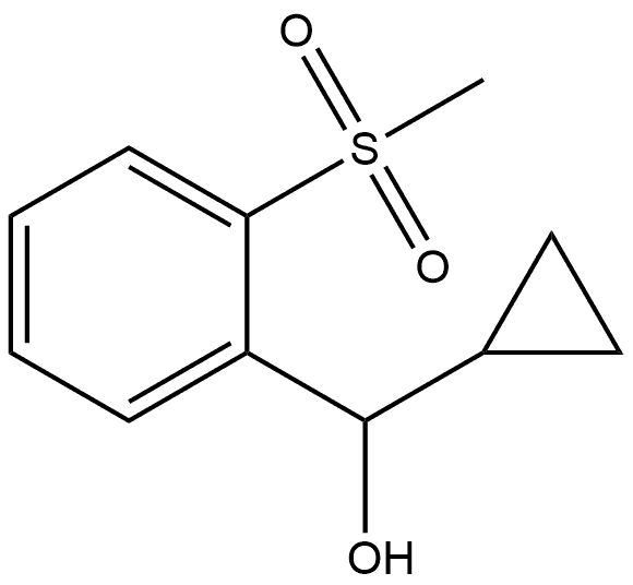 cyclopropyl(2-methanesulfonylphenyl)methanol Structure