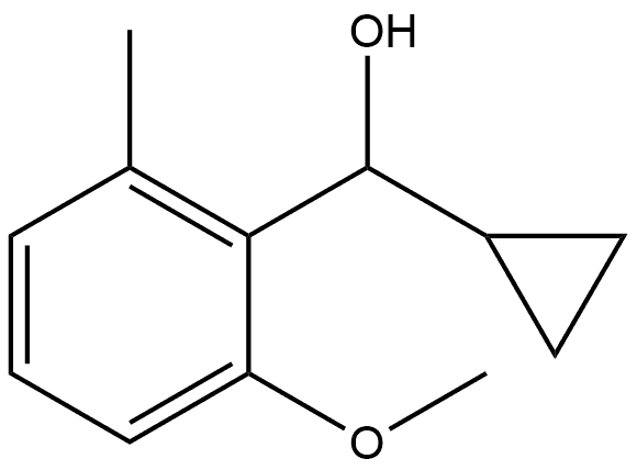 α-Cyclopropyl-2-methoxy-6-methylbenzenemethanol Structure