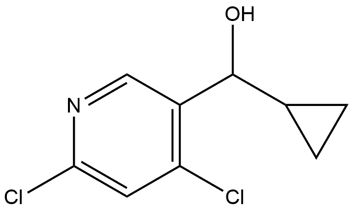 4,6-Dichloro-α-cyclopropyl-3-pyridinemethanol Structure