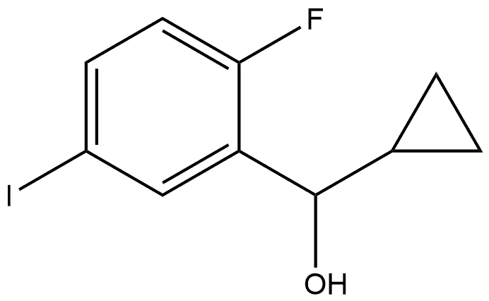 α-Cyclopropyl-2-fluoro-5-iodobenzenemethanol Structure