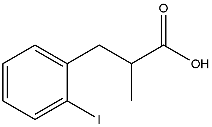 3-(2-Iodophenyl)-2-methylpropanoic acid Structure