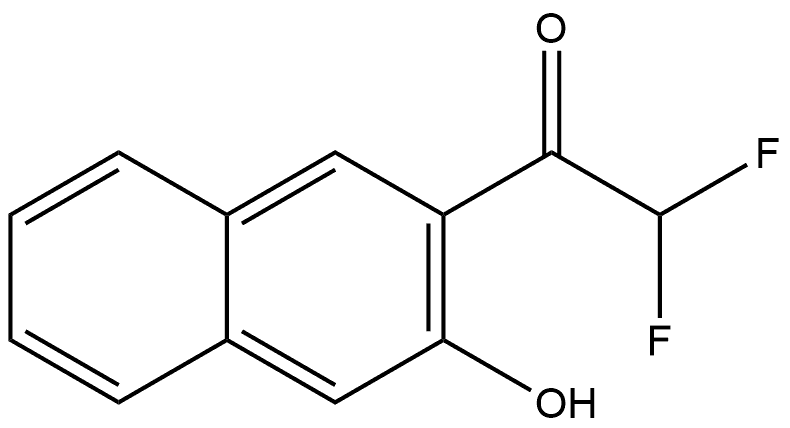 2,2-difluoro-1-(3-hydroxynaphthalen-2-yl)ethanone Structure