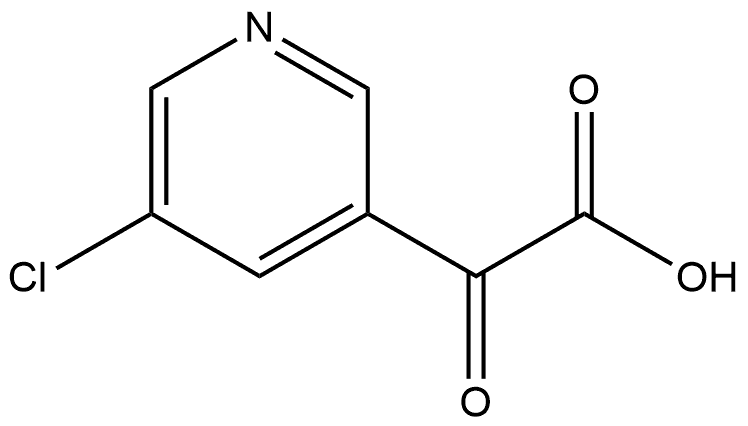 5-Chloro-α-oxo-3-pyridineacetic acid Structure