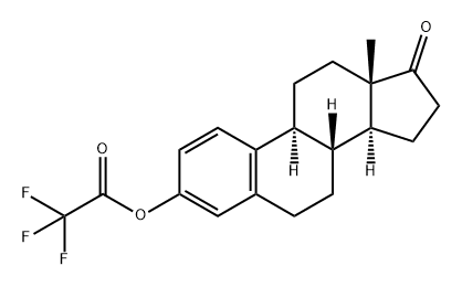 Estra-1,3,5(10)-trien-17-one, 3-[(trifluoroacetyl)oxy]- Structure