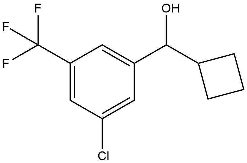 3-Chloro-α-cyclobutyl-5-(trifluoromethyl)benzenemethanol Structure