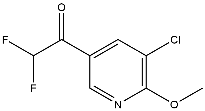 1-(5-Chloro-6-methoxy-3-pyridinyl)-2,2-difluoroethanone Structure