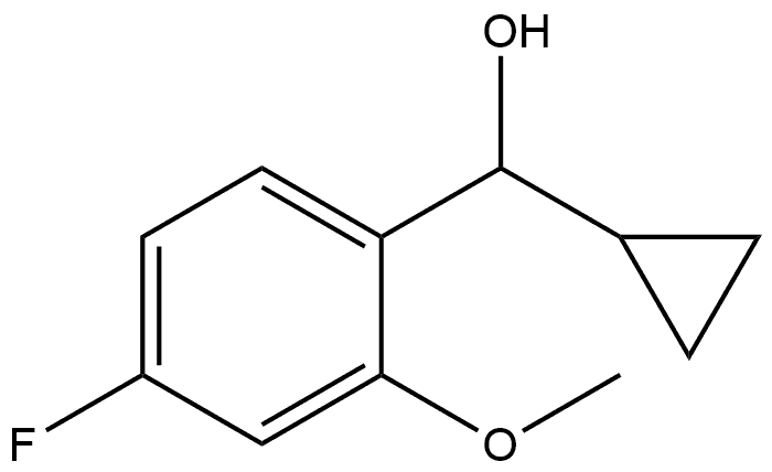α-Cyclopropyl-4-fluoro-2-methoxybenzenemethanol 구조식 이미지