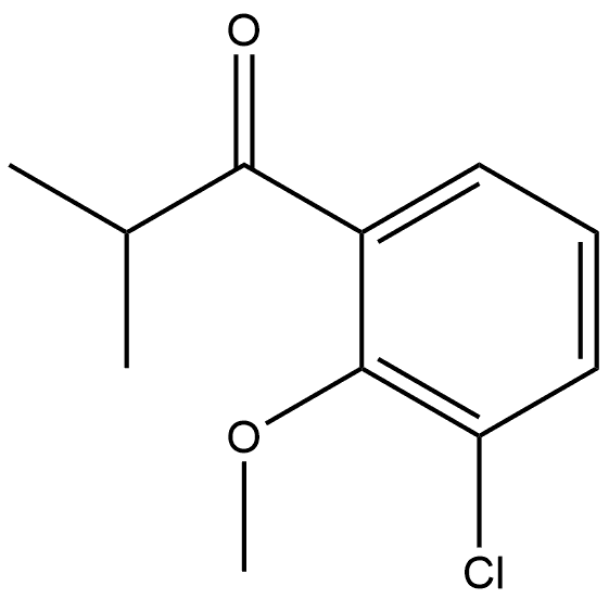 1-(3-Chloro-2-methoxyphenyl)-2-methyl-1-propanone Structure