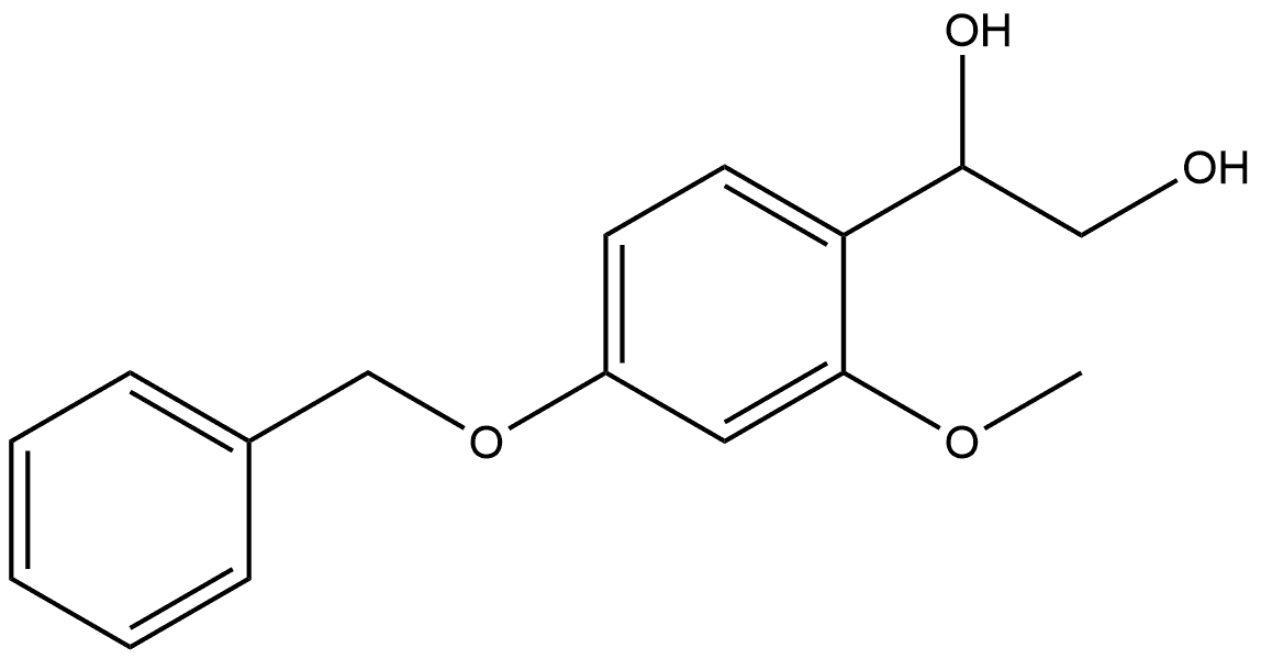 1-[2-Methoxy-4-(phenylmethoxy)phenyl]-1,2-ethanediol Structure