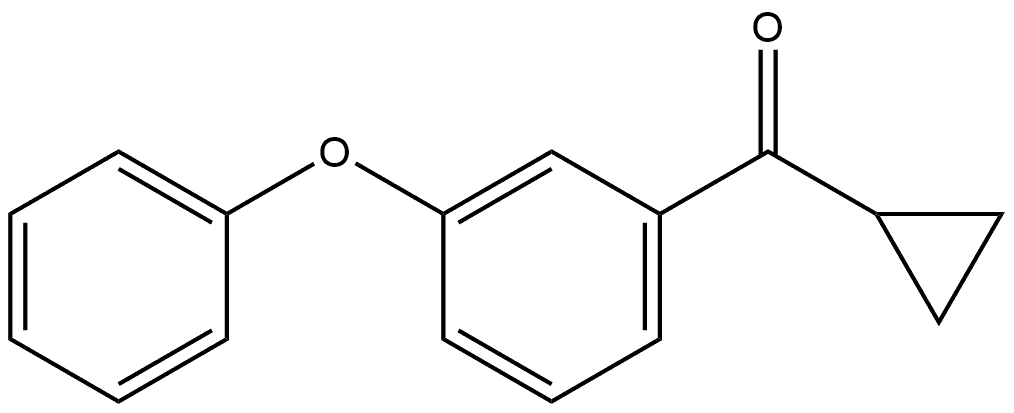 Cyclopropyl(3-phenoxyphenyl)methanone Structure