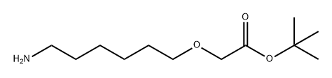 Acetic acid, 2-[(6-aminohexyl)oxy]-, 1,1-dimethylethyl ester Structure