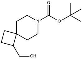 7-Azaspiro[3.5]nonane-7-carboxylic acid, 1-(hydroxymethyl)-, 1,1-dimethylethyl ester 구조식 이미지