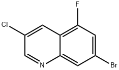 Quinoline, 7-bromo-3-chloro-5-fluoro- Structure