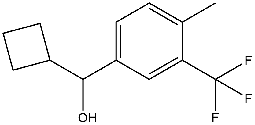 α-Cyclobutyl-4-methyl-3-(trifluoromethyl)benzenemethanol Structure