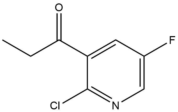 1-(2-Chloro-5-fluoro-3-pyridinyl)-1-propanone Structure