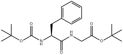 Glycine, N-[(1,1-dimethylethoxy)carbonyl]-L-phenylalanyl-, 1,1-dimethylethyl ester Structure