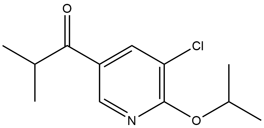 1-[5-Chloro-6-(1-methylethoxy)-3-pyridinyl]-2-methyl-1-propanone Structure