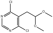 Pyrimidine, 4,6-dichloro-5-(2,2-dimethoxyethyl)- Structure