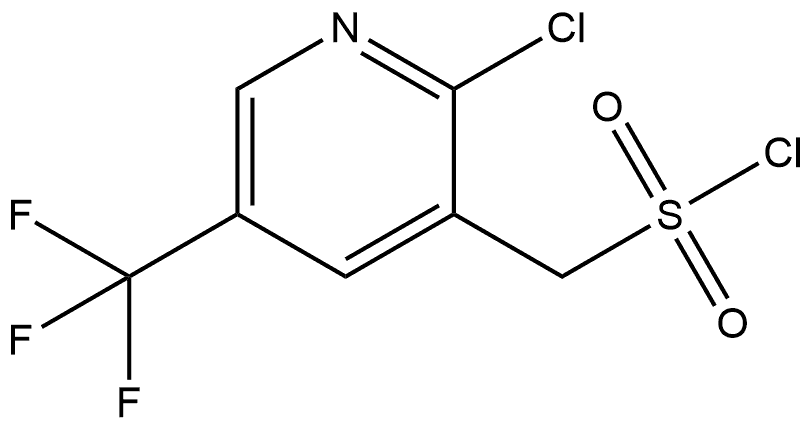 2-Chloro-5-(trifluoromethyl)-3-pyridinemethanesulfonyl chloride (ACI) Structure