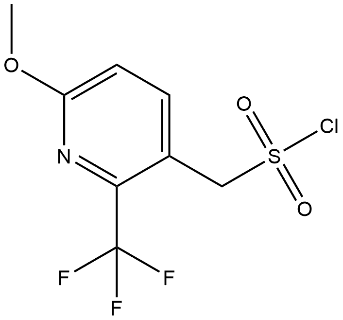 6-Methoxy-2-(trifluoromethyl)-3-pyridinemethanesulfonyl chloride (ACI) Structure