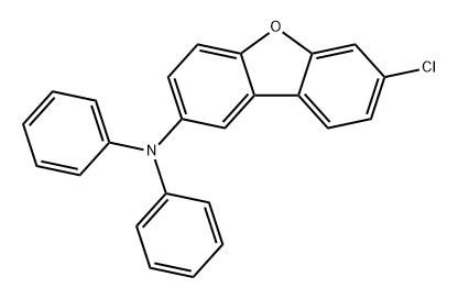 2-Dibenzofuranamine, 7-chloro-N,N-diphenyl- Structure