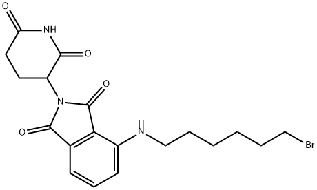 1H-Isoindole-1,3(2H)-dione, 4-[(6-bromohexyl)amino]-2-(2,6-dioxo-3-piperidinyl)- Structure