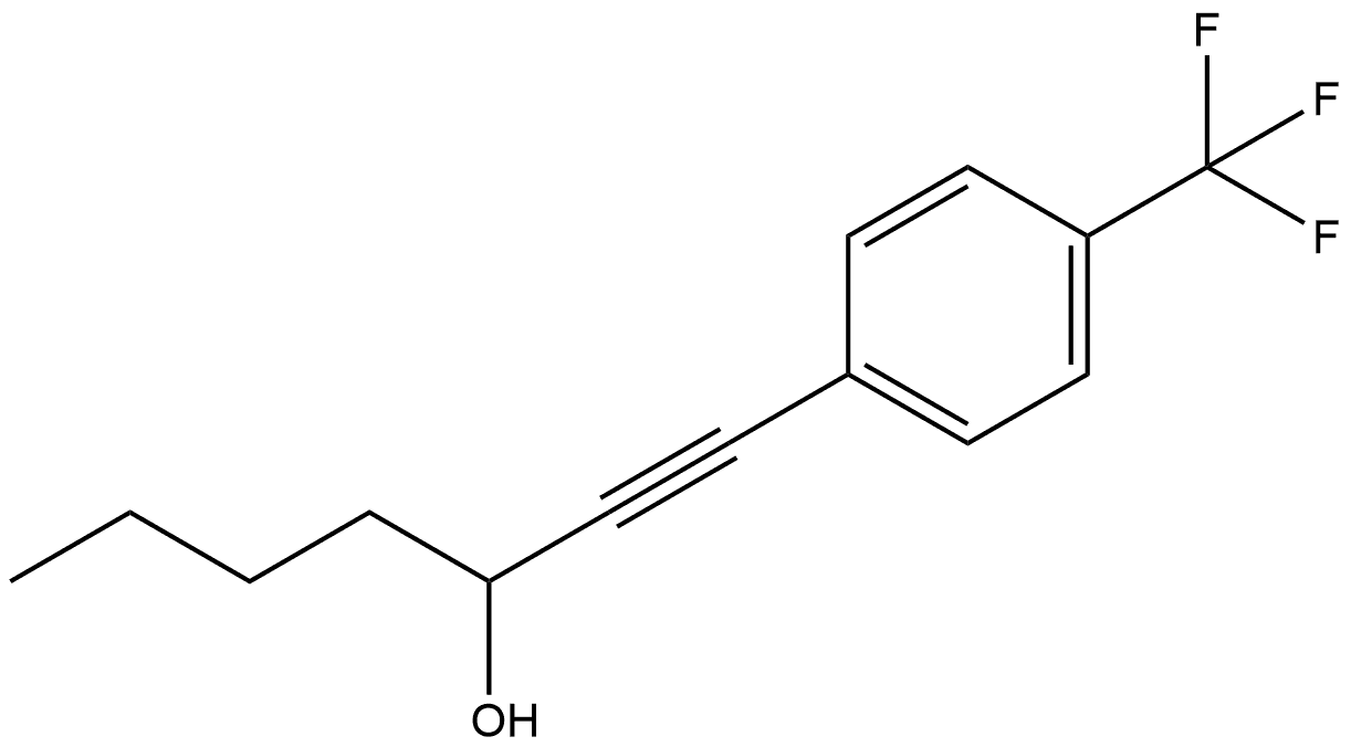 1-[4-(Trifluoromethyl)phenyl]-1-heptyn-3-ol Structure