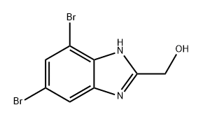 1H-Benzimidazole-2-methanol, 5,7-dibromo- Structure