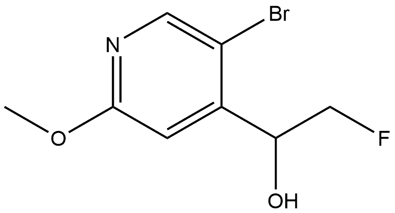 1-(5-bromo-2-methoxypyridin-4-yl)-2-fluoroethanol Structure