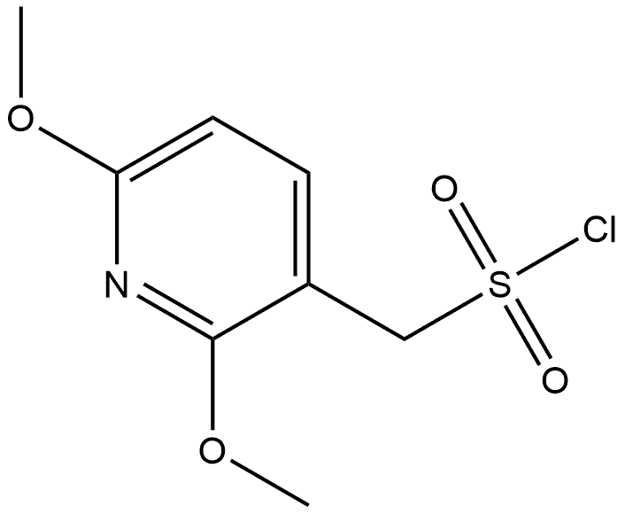 2,6-Dimethoxy-3-pyridinemethanesulfonyl chloride (ACI) Structure