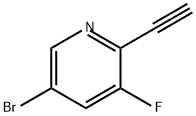 5-bromo-2-ethynyl-3-fluoropyridine Structure