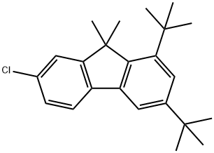 9H-Fluorene, 7-chloro-1,3-bis(1,1-dimethylethyl)-9,9-dimethyl- Structure