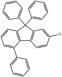 9H-Fluorene, 2-chloro-5,9,9-triphenyl- Structure